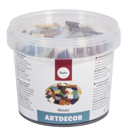 Kamyki do mozaiki szklane 2x2 cm Artdecor 1 kg idealne do mozaiki artystycznej