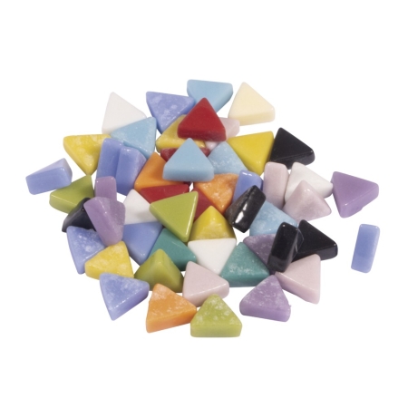 Płytki do mozaiki artystycznej kształt trójkątny wielkolorowe