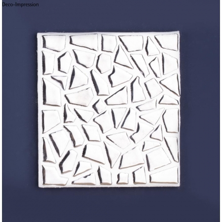 Dekoracja mozaiką srebrną polygonal płaskiego ozdobnego kafelka