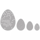 Wykrojnik jajka wielkanocne wykorzystaj na kartki świąteczne życzenia wielkanocne
