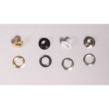 Nity oczkowe nity scrapbooking w kolorach białym czarnym srernym i złotym. Idealne do łączenia papieru.