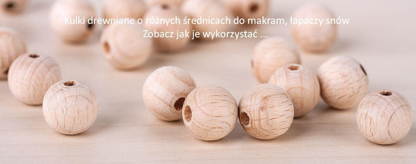 Kulki drewniane - napis